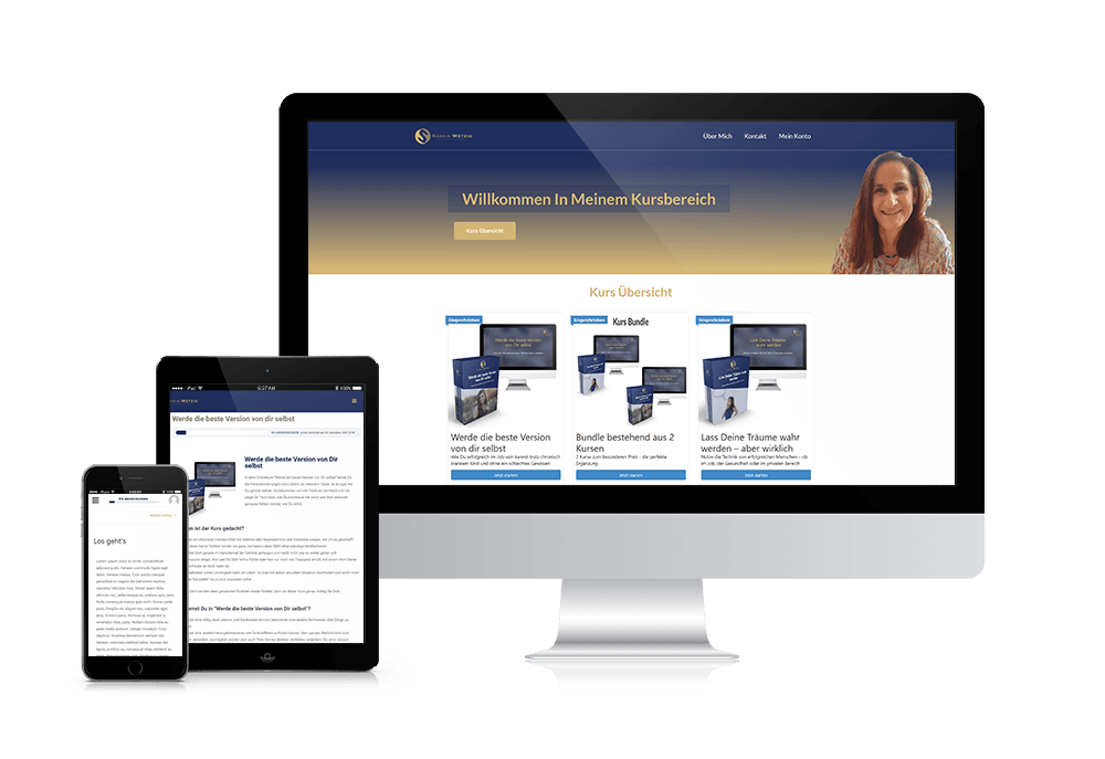 websites4Clients Saskia Wetzig Online Kursbereich, Website