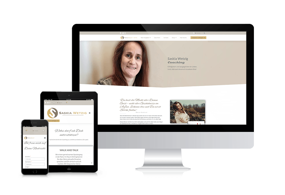 websites4Clients Saskia Wetzig Coaching, Website