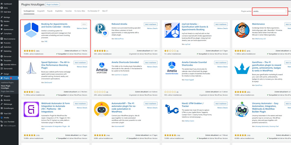 Installation WordPress Plugin