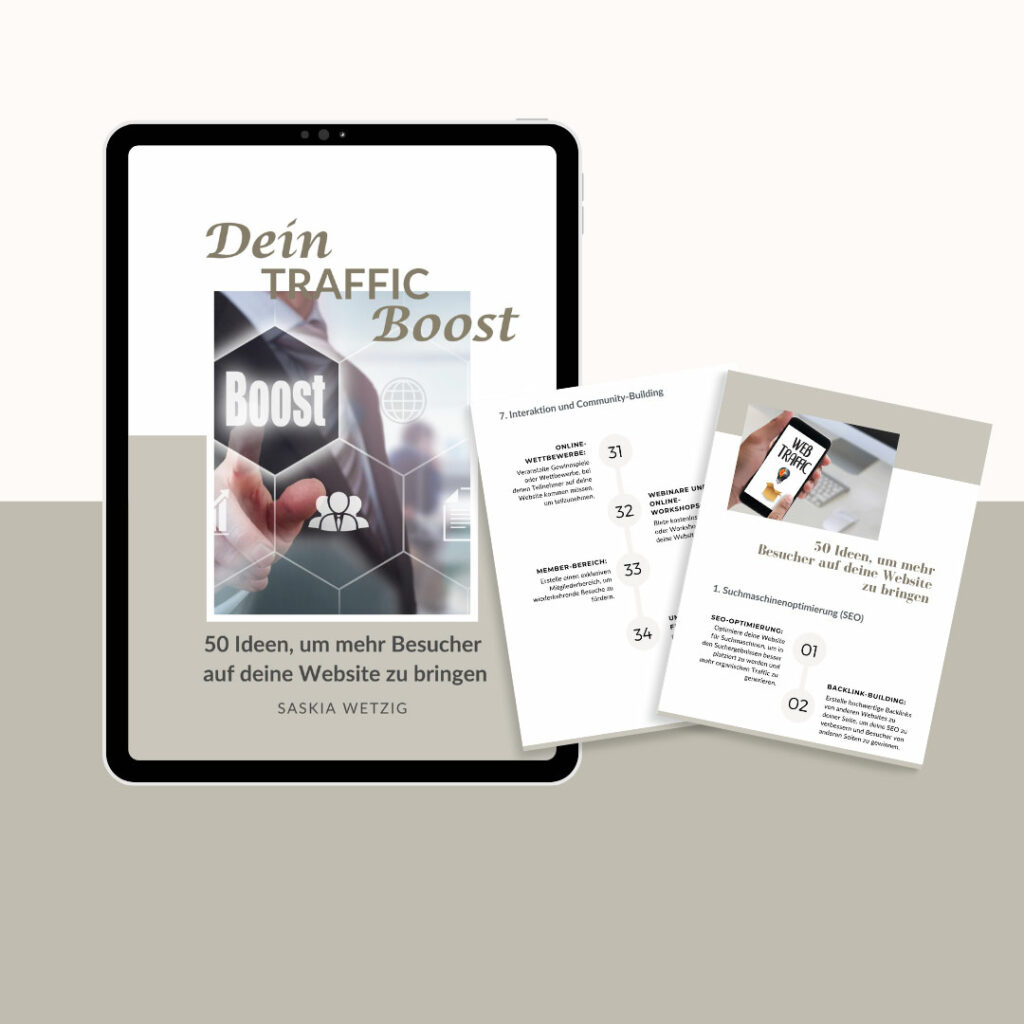 Traffic Boost 50 Ideen
